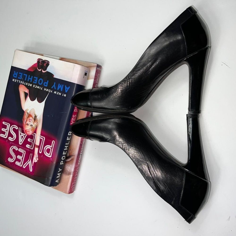 DANA DAVIS Sexy Black Leather Shoes - US 8.5 - Picture 4 of 10